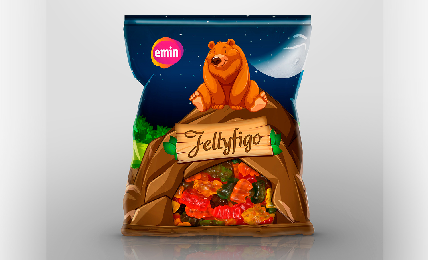 Emin Şekerleme Jellyfigo Doypack Ambalaj - Doypack Ambalaj Tasarımları